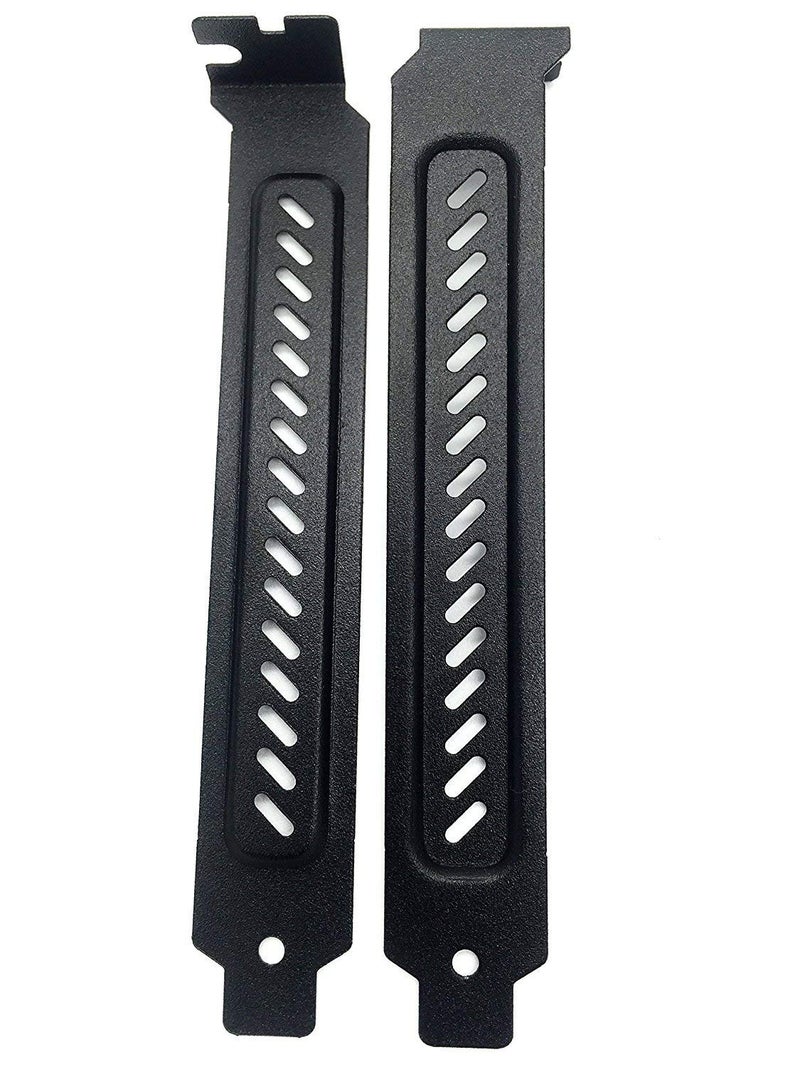upHere Hard Steel Dust Filter Blanking Plate PCI Slot Cover 10 Pcs Black - Image 3